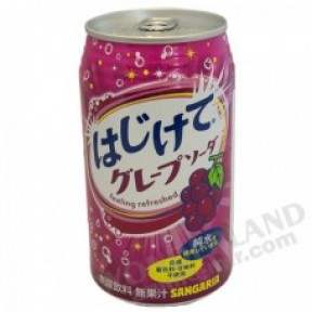 Японский напиток лимонад Рамуне - со вкусом винограда 350мл / Japanese drink Ramune - with grape flavor